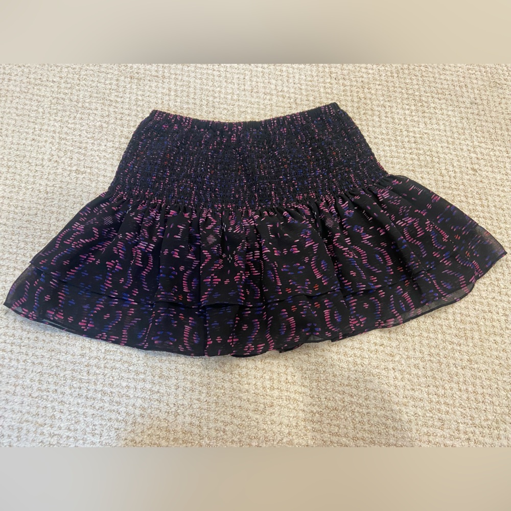 Bebe Ruffled Mini Skirt